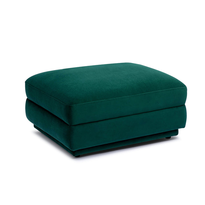 Perry Modular Ottoman - Deep Green