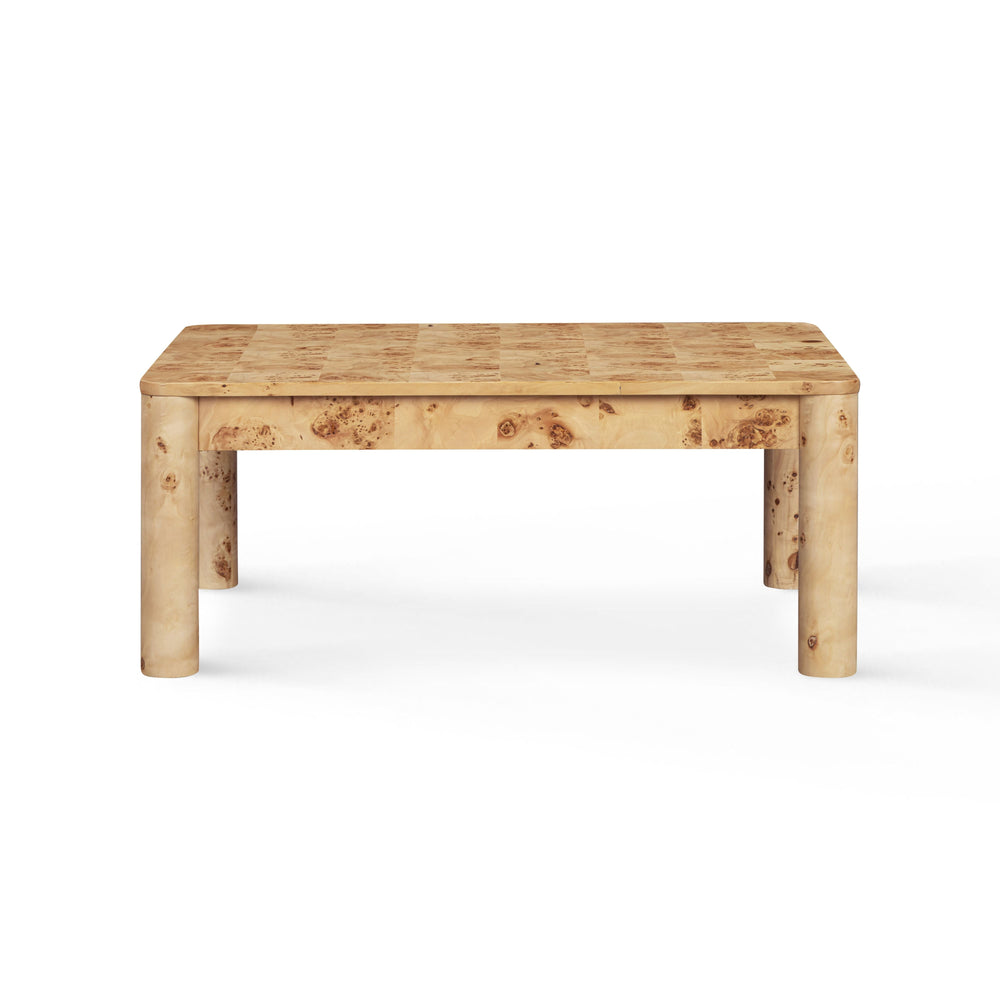 Berri 39" Natural Burl Coffee Table