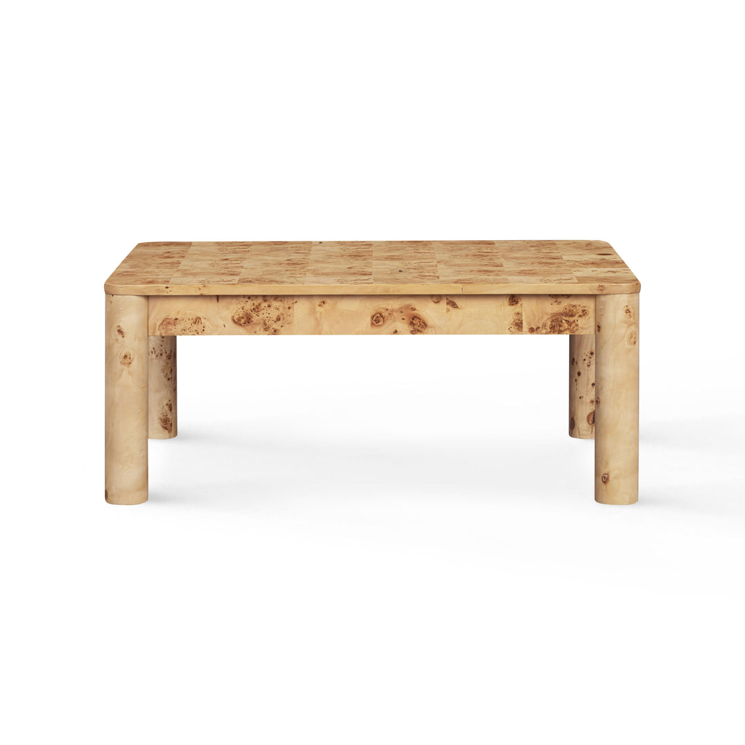 Berri 39" Natural Burl Coffee Table