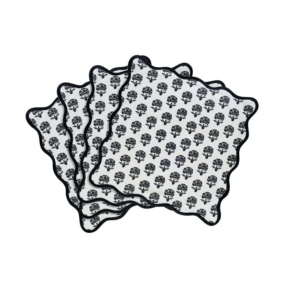 Crissy Cotton Canvas Printed Napkins - Set of 4