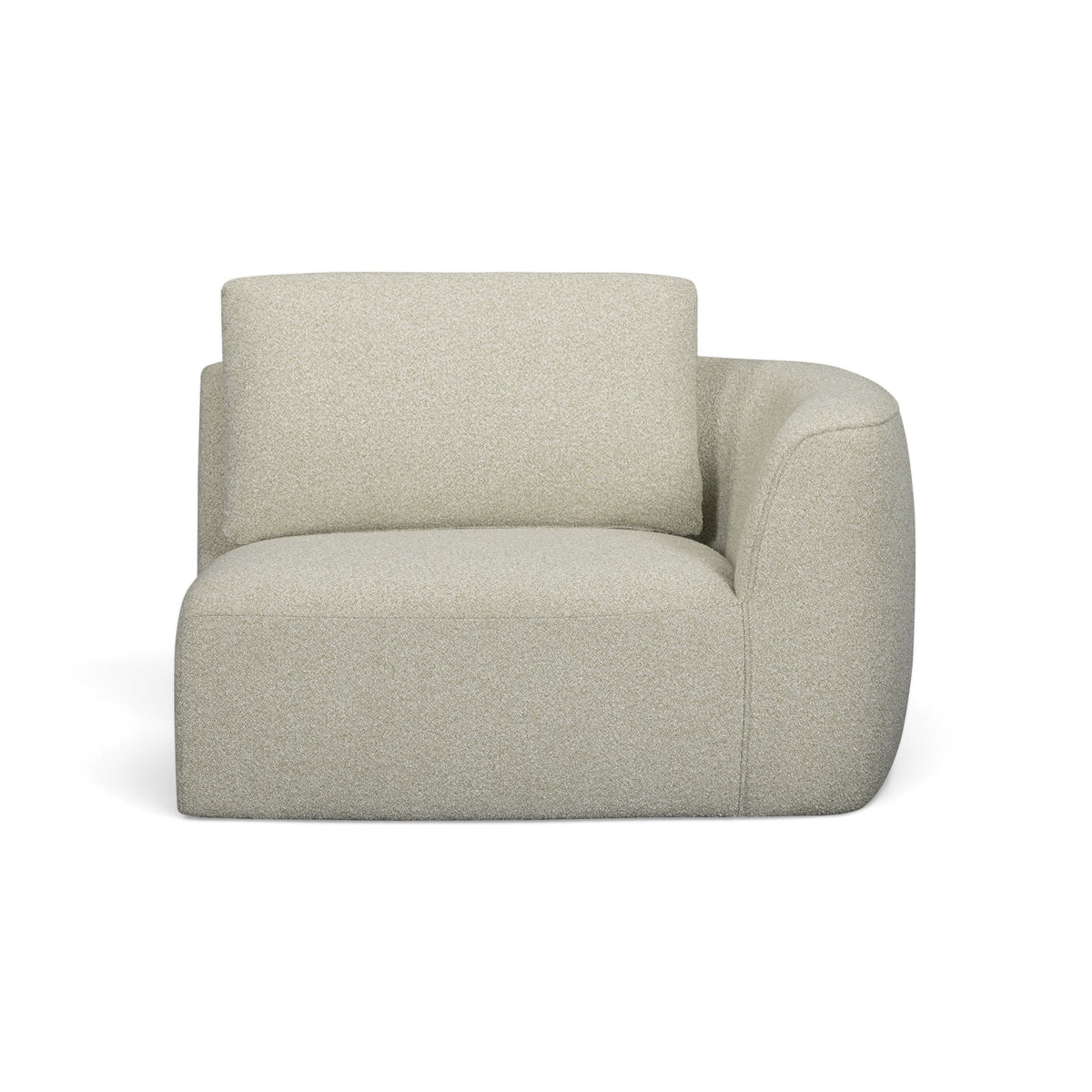 Noor XL 47" Modular Corner Chair - Wheat / RAF