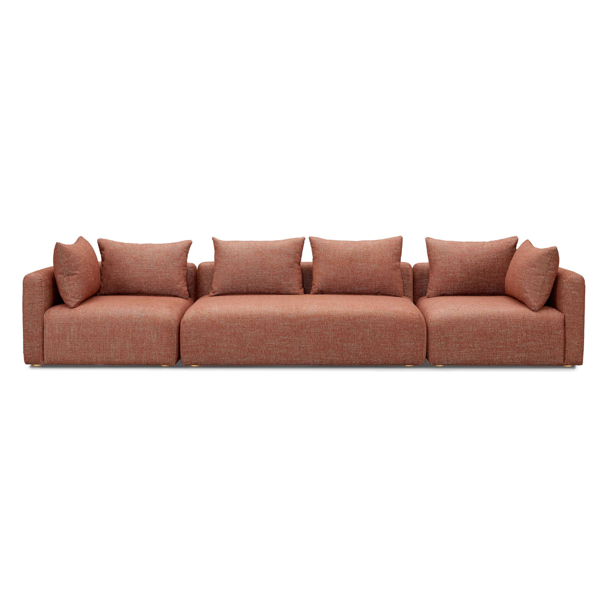 Hangover 145" Contract-Grade Textured Fabric Long Sofa