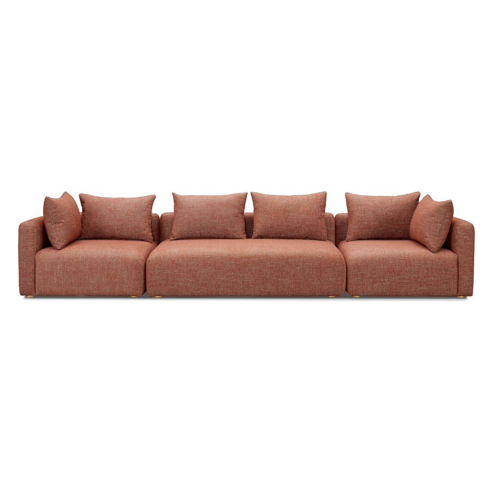 Hangover 145" Contract-Grade Textured Fabric Long Sofa
