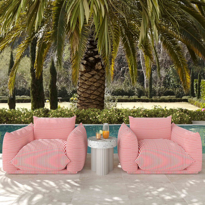 Saint Tropez Stuffed Indoor/Outdoor Armchair