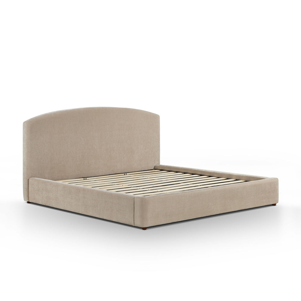 Leah Taupe Performance Chenille Bed - King