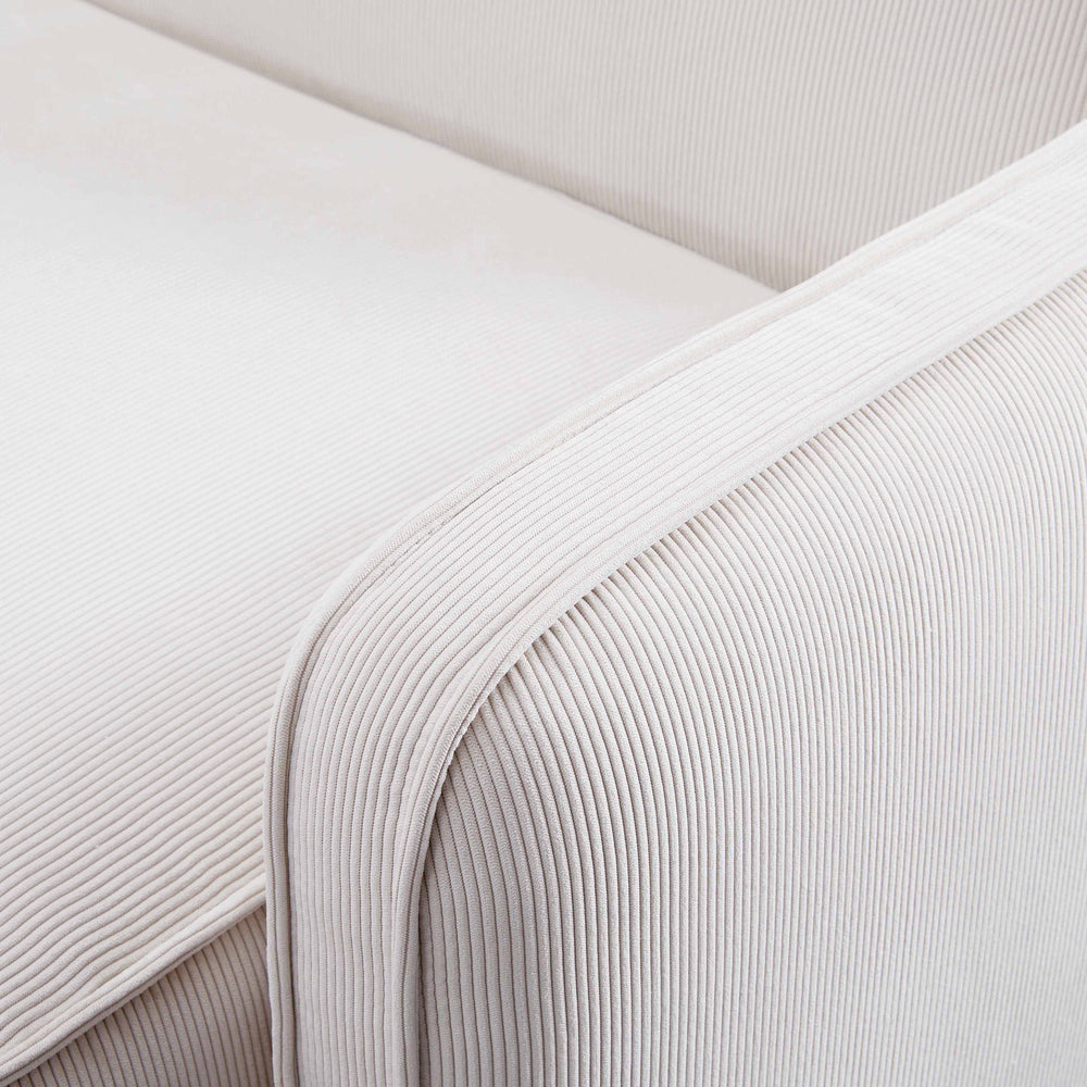 Travie Modular Corner Armchair - White Sand / RAF