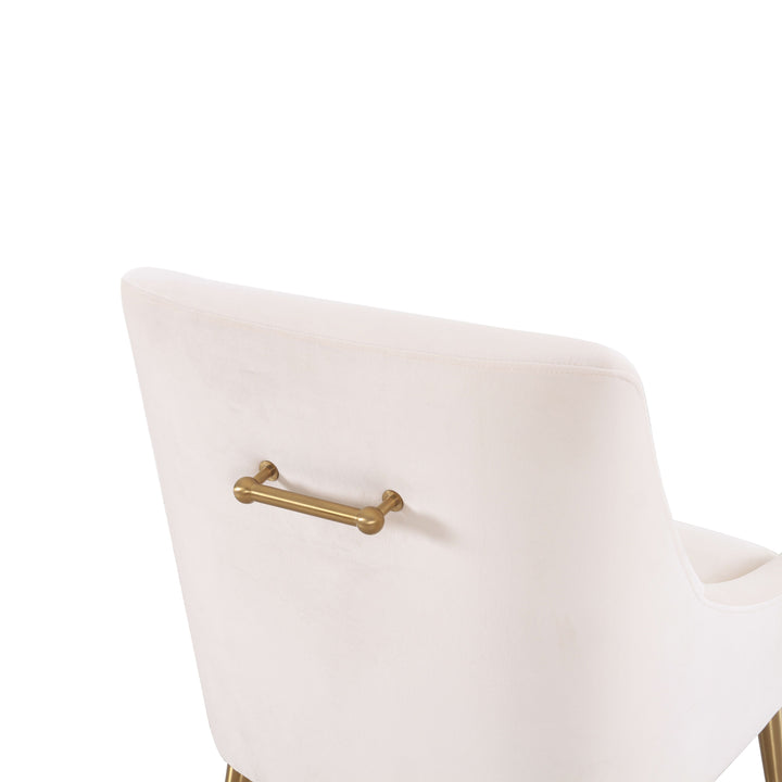 Beatrix Cream Performance Velvet Dining Chair