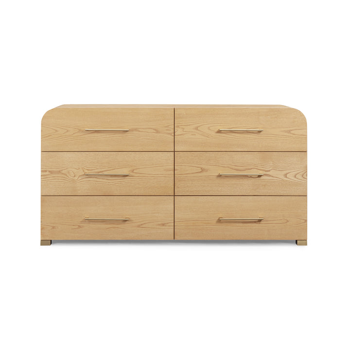 Marissa 62" Ash 6-Drawer Dresser