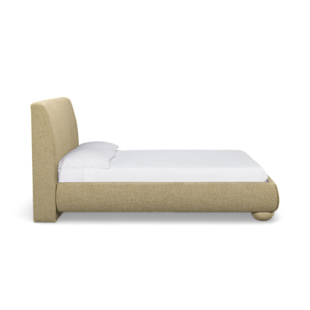 Rayne Honey Textured Fabric Bed - Queen