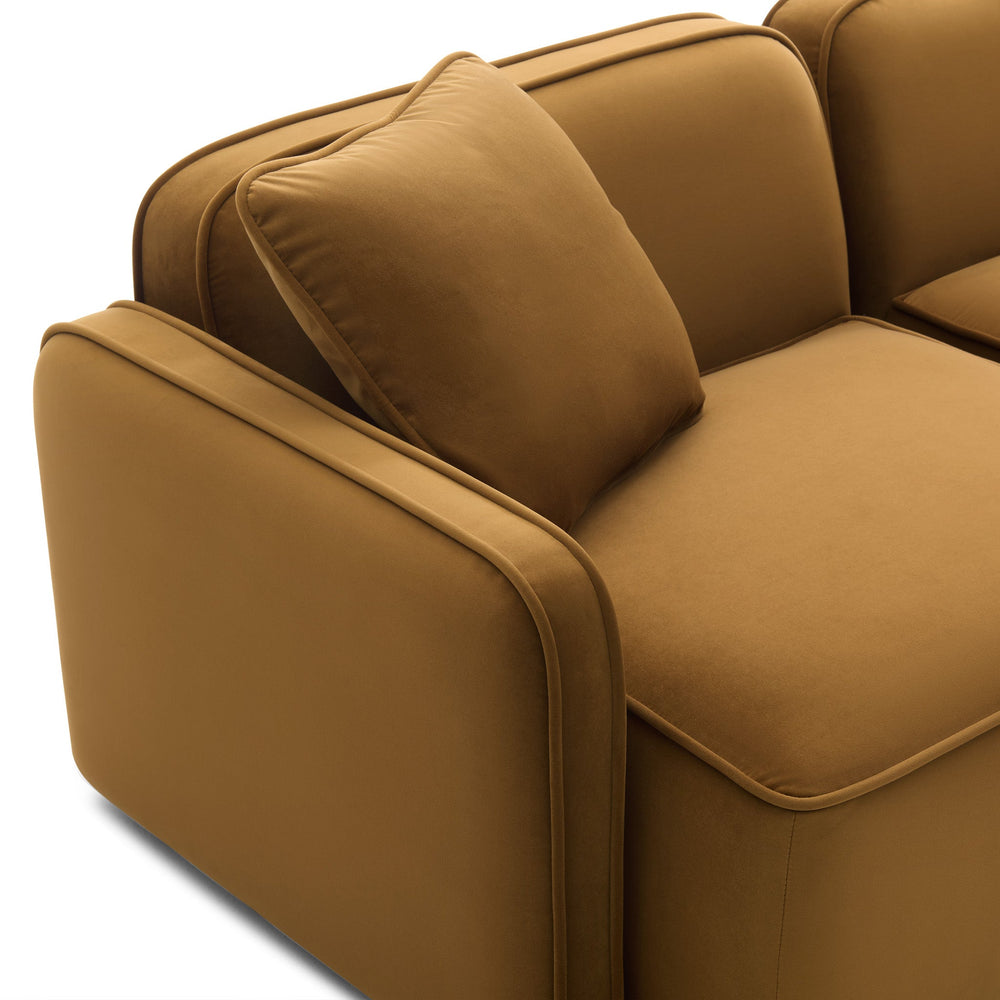 Travie 112" Modular Sofa - Honey