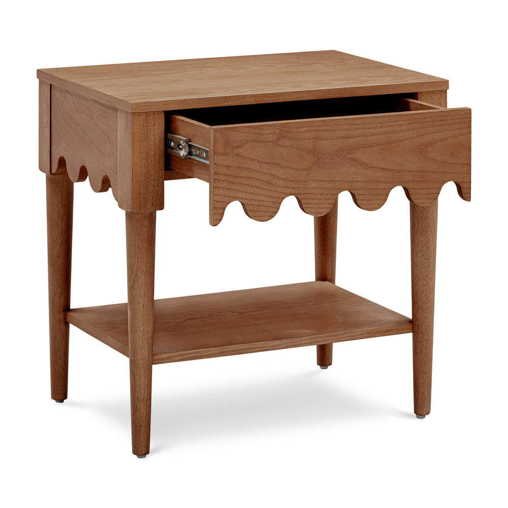 Oodle 24" Walnut Nightstand With Drawer