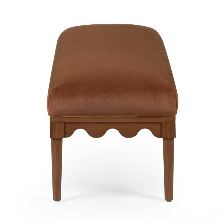 Oodle 56.5" Bronze Performance Vegan Mohair Bench