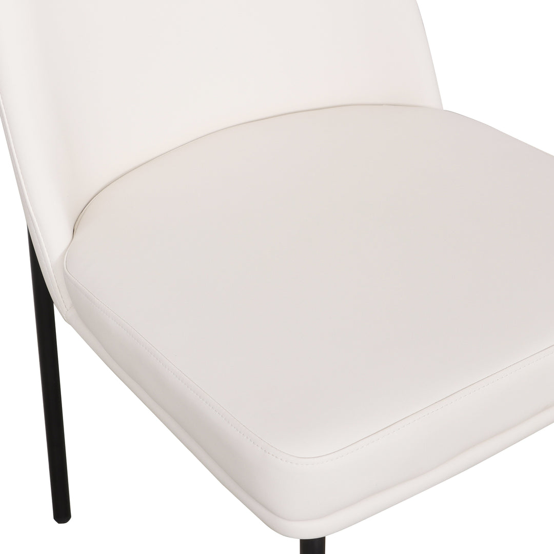 Sydney Cream Performance Vegan Leather Dining Chair - Set of 2