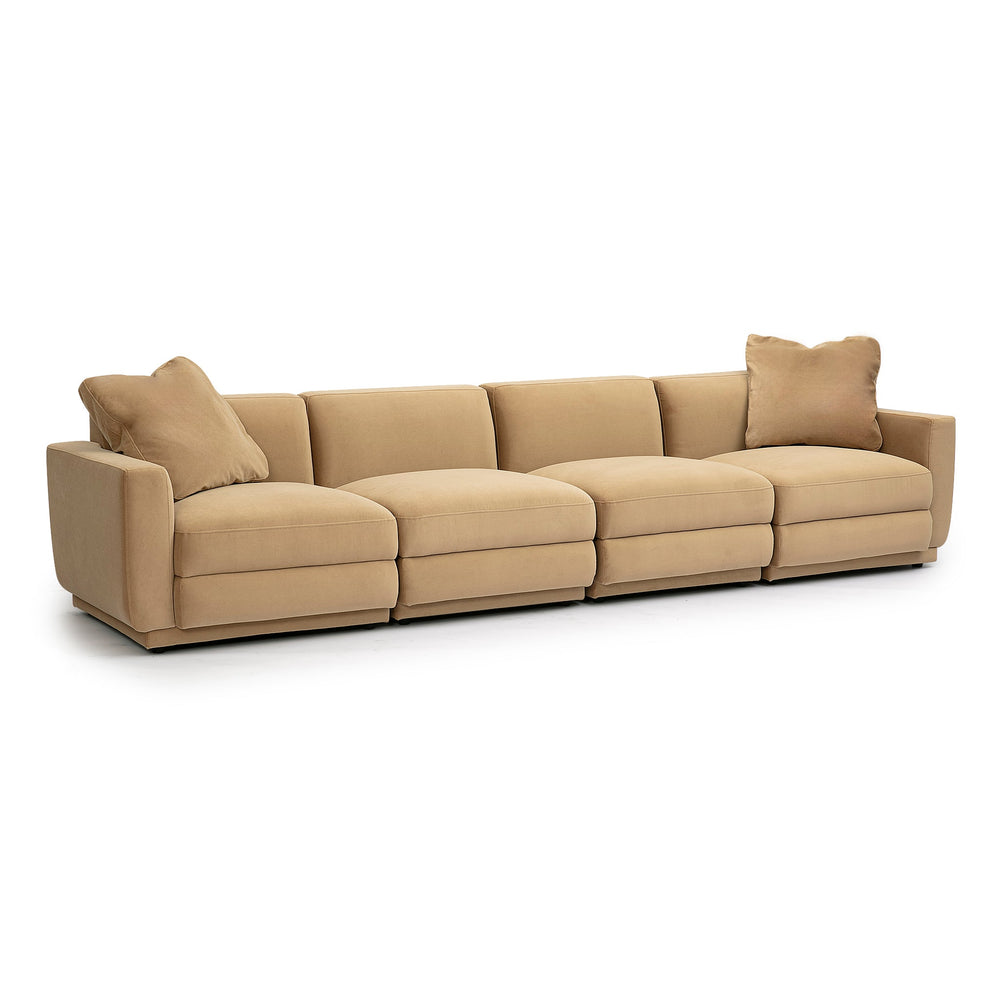 Perry Modular Sofa (96"-124") - Tan / 124"