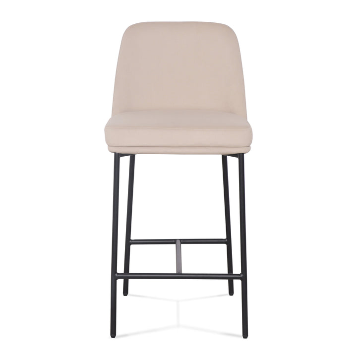 Sydney Taupe Performance Velvet Counter Stool - Set of 2