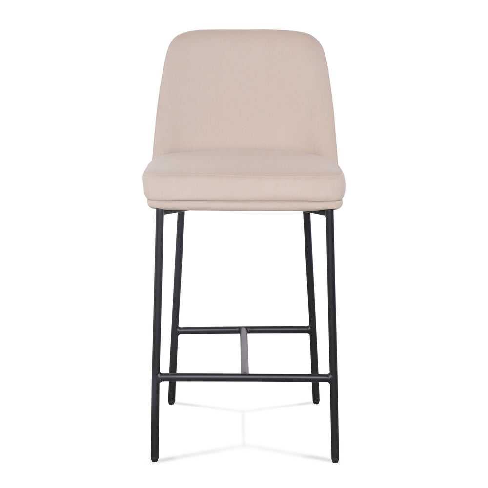 Sydney Taupe Performance Velvet Counter Stool - Set of 2