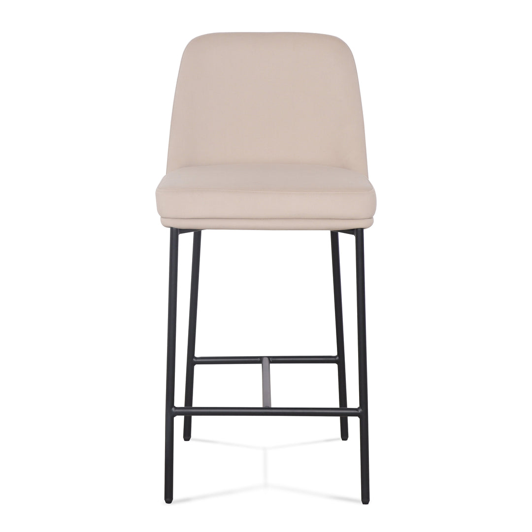 Sydney Taupe Performance Velvet Counter Stool - Set of 2