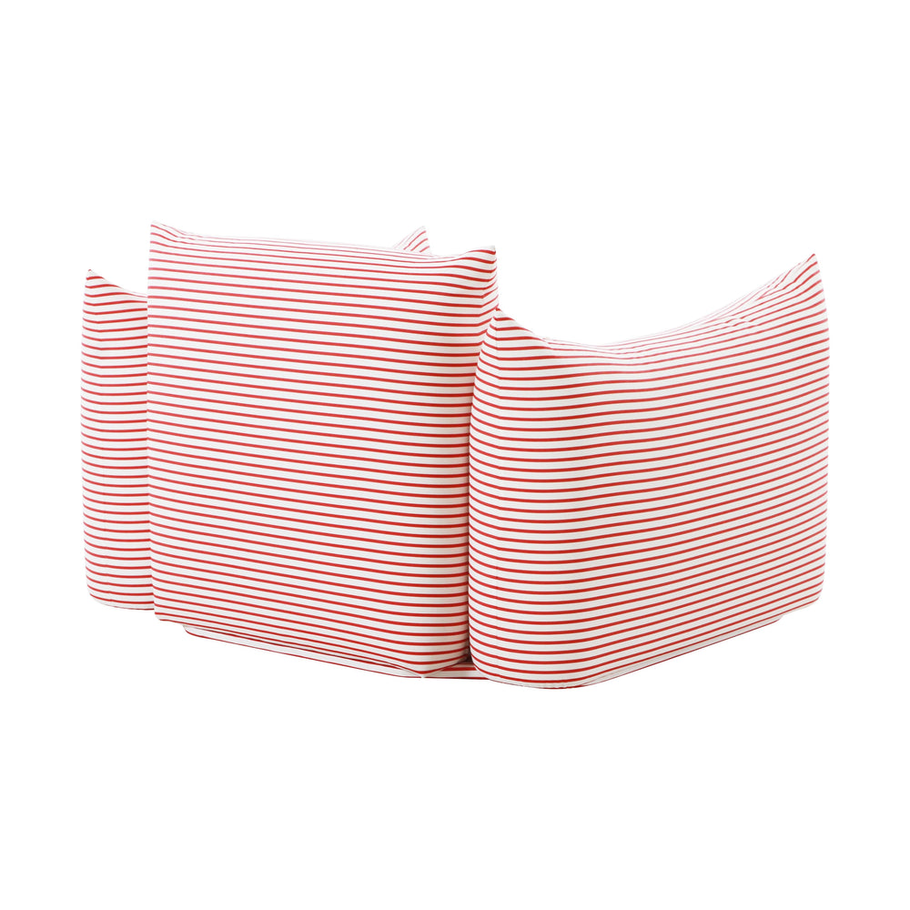 Saint Tropez Stuffed Indoor/Outdoor Armchair - Red