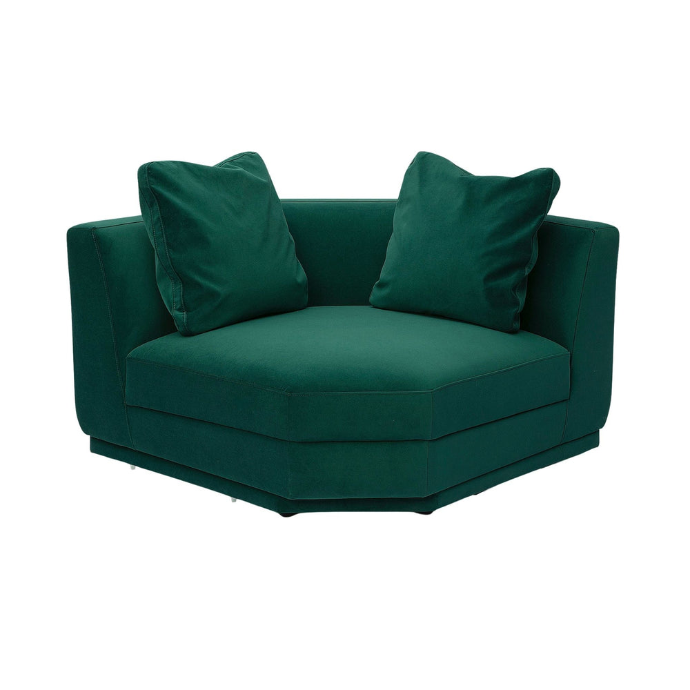 Perry Modular Corner Wedge - Deep Green
