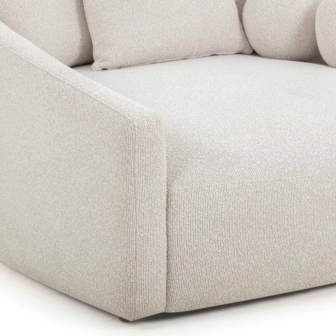 Hanim 54" Cream Performance Boucle Daybed
