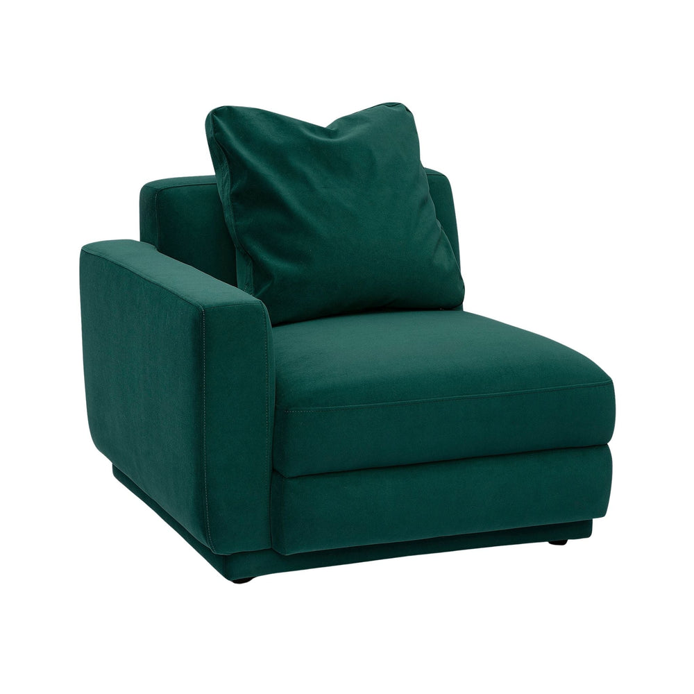 Perry Modular Corner Chair - Deep Green / LAF