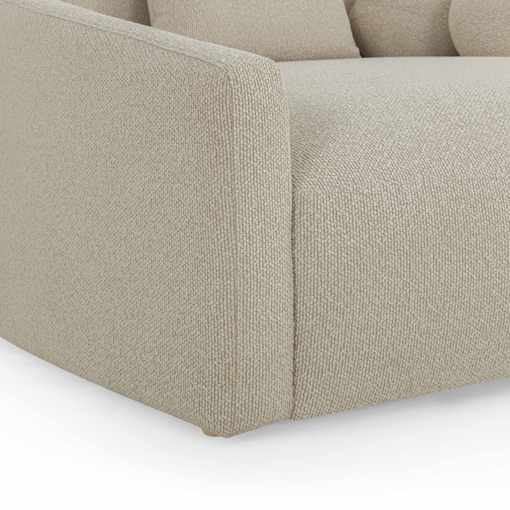 Hanim 54" Warm Grey Performance Boucle Daybed