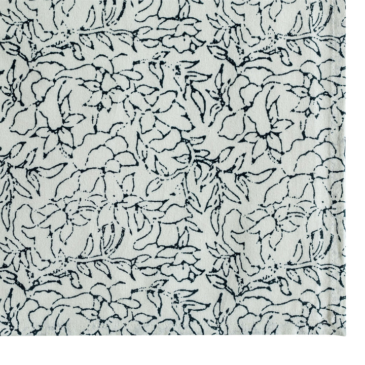 Crissy Black &amp;amp; White Cotton Canvas Printed Napkins - Set of 4