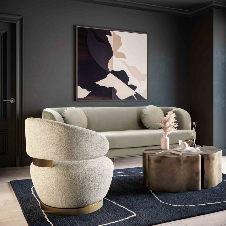 Austin Swivel Accent Chair - Beige