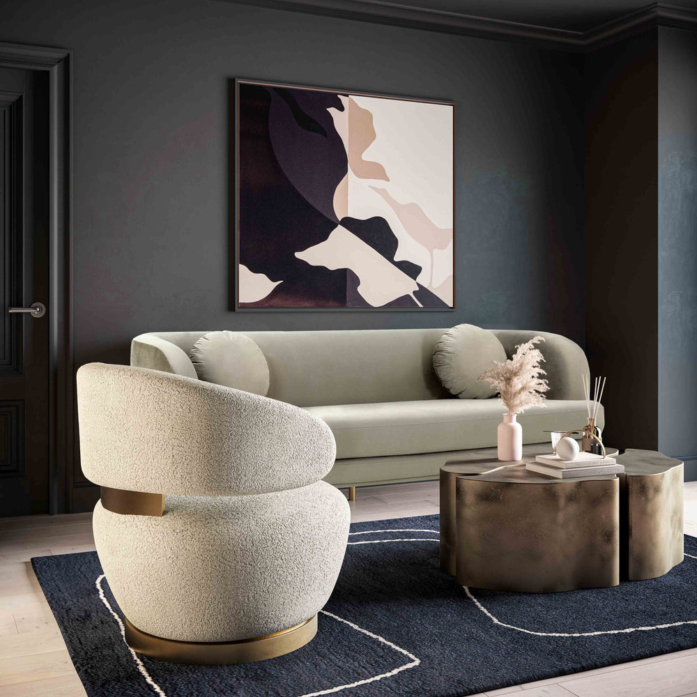 Austin Swivel Accent Chair - Beige