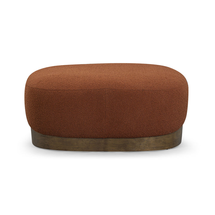 Domina Boucle Ottoman - Autumn Red