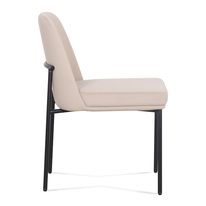 Sydney Taupe Performance Velvet Dining Chair - Set of 2