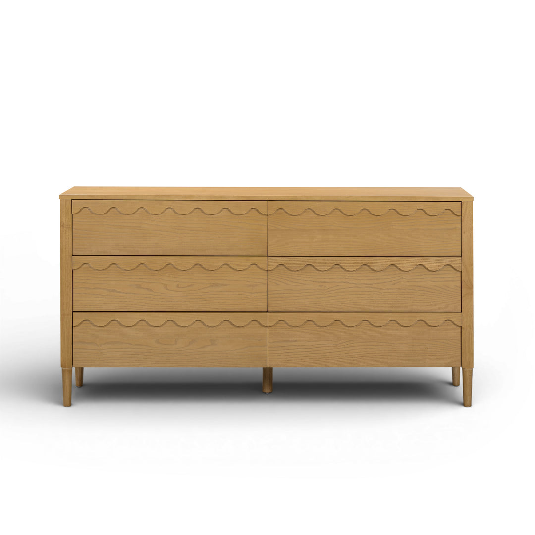 Oodle 62" Natural Ash 6-Drawer Dresser
