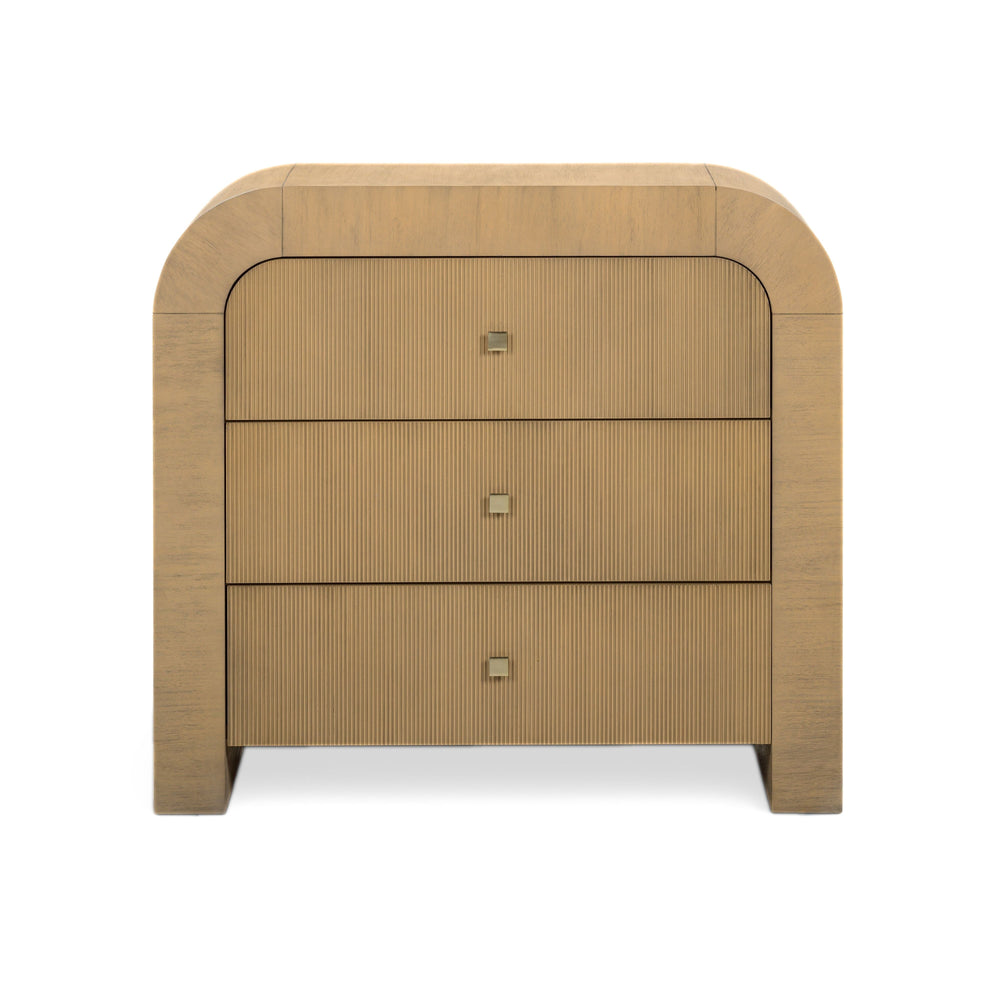 Hump 38" Arched 3-Drawer Bedside Chest