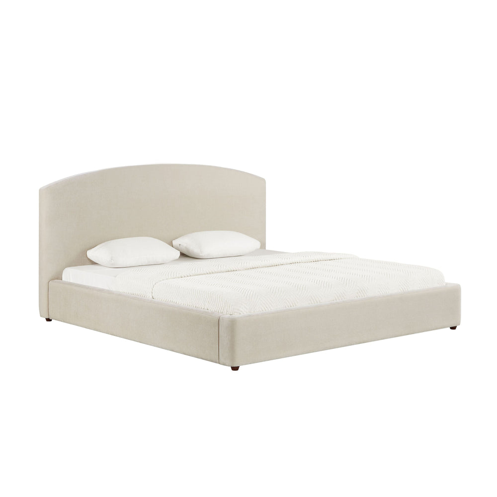 Leah Cream Performance Chenille Bed - King