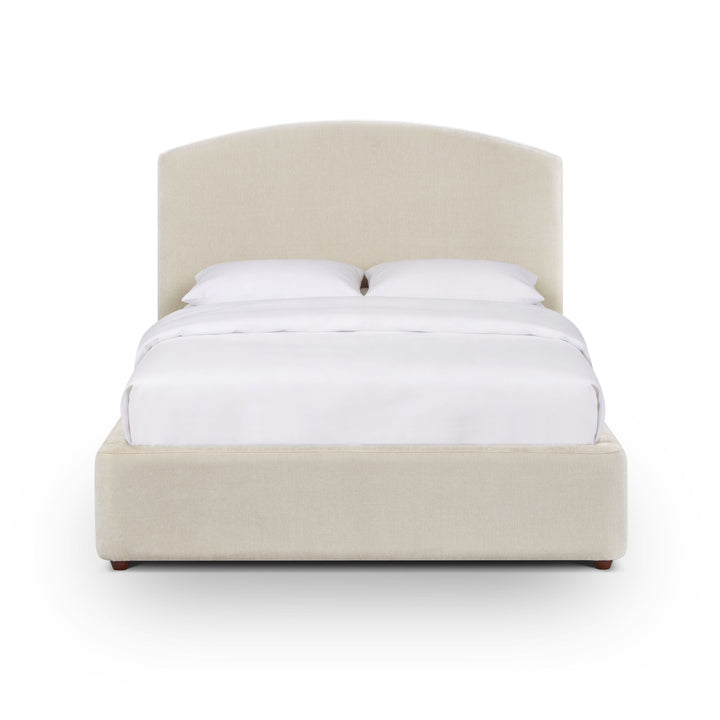 Leah Cream Performance Chenille Bed - 48" Three Quarter XL
