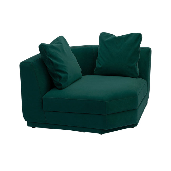 Perry Modular Corner Wedge - Deep Green