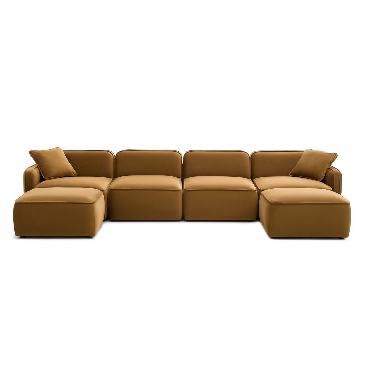 Travie 6-Piece Modular U-Sectional - Honey