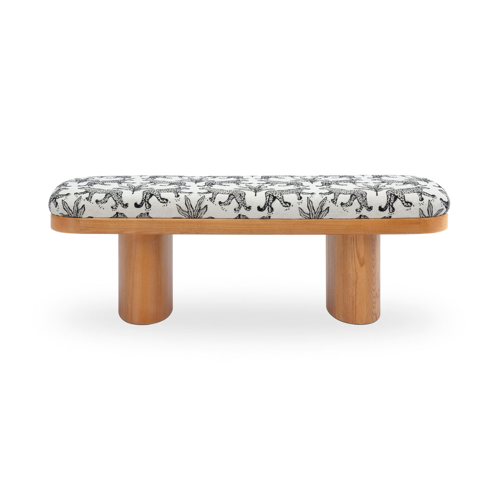 Ollie Upholstered Bench (48"-57") - Cream / 48"