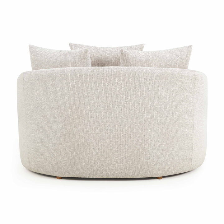 Hanim 54" Cream Performance Boucle Daybed