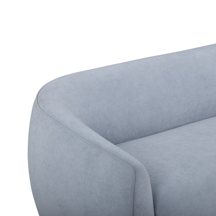 Jordan 70" Baby Blue Textured Performance Velvet Loveseat