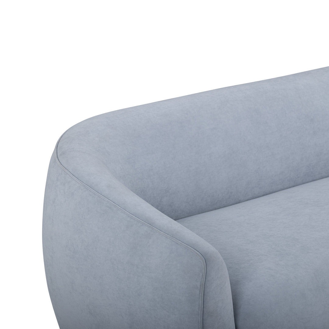 Jordan 70" Baby Blue Textured Performance Velvet Loveseat