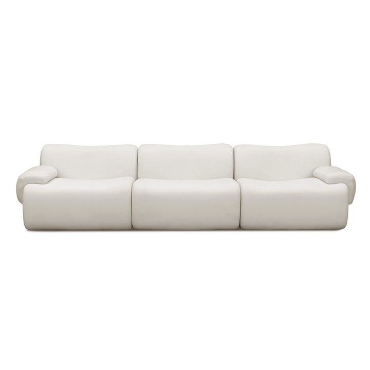 Zenith 116.5" Contract-Grade Upcycled Fabric Modular Sofa