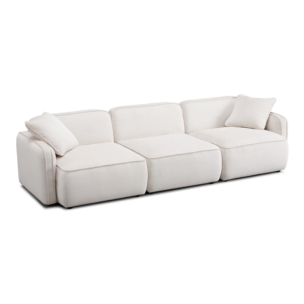 Travie 112" Modular Sofa - White Sand