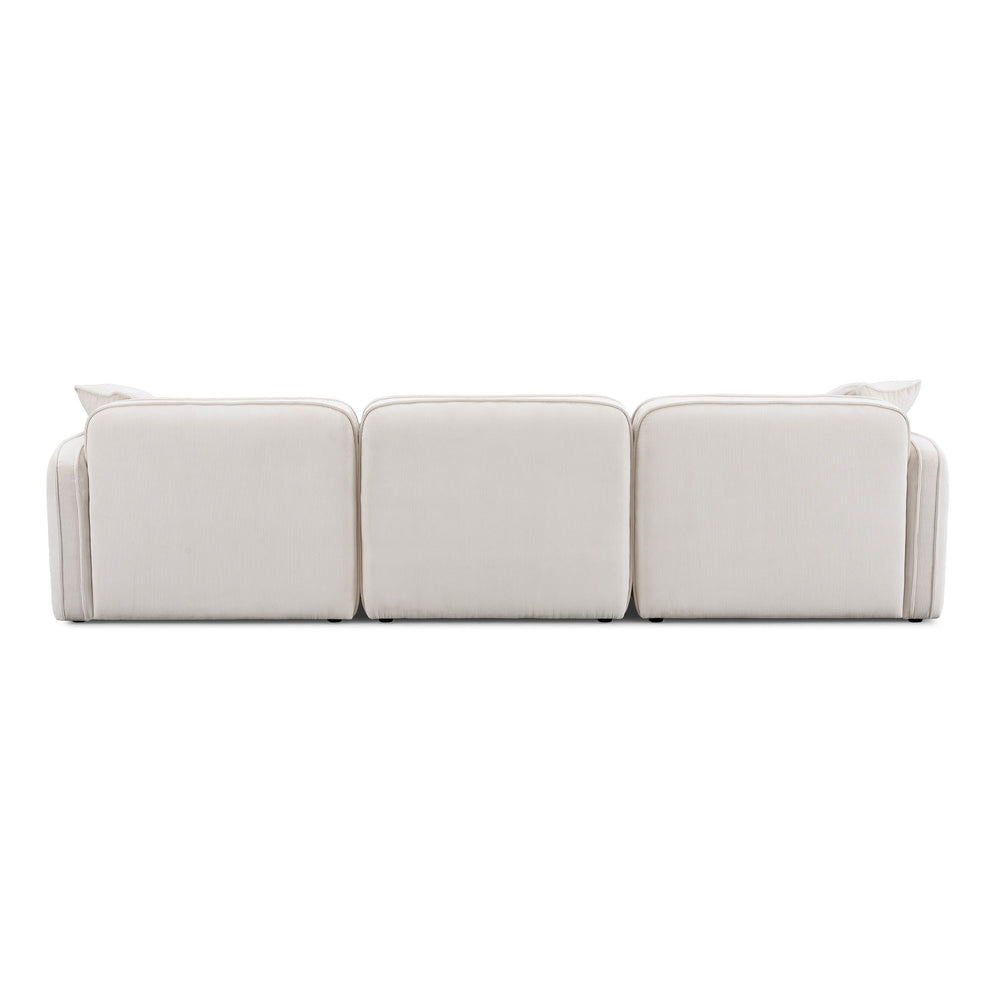 Travie 112" Modular Sofa - White Sand