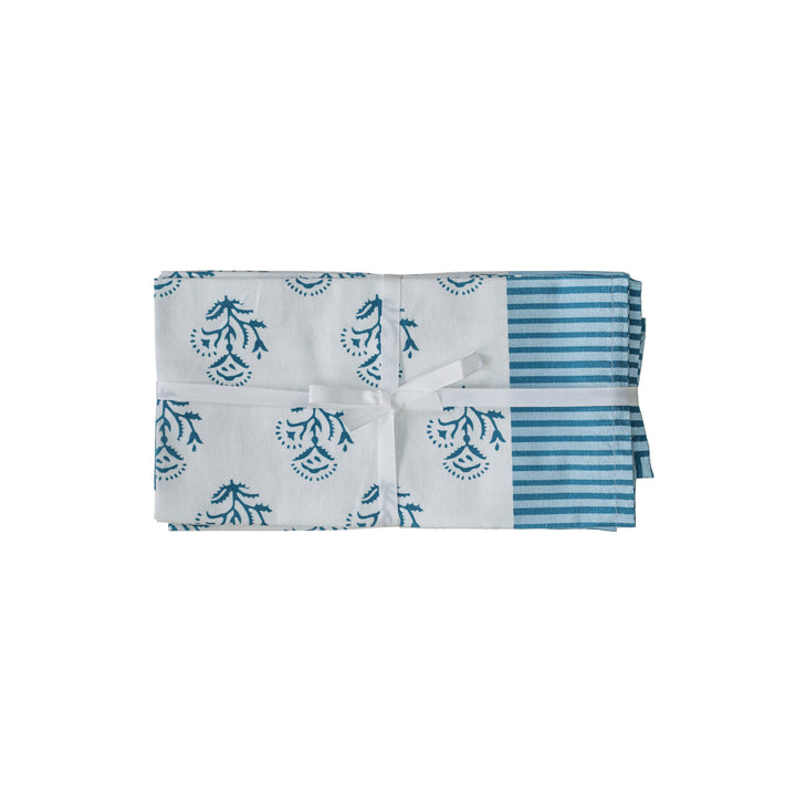 Crissy Cotton Canvas Printed Napkins - Set of 4
