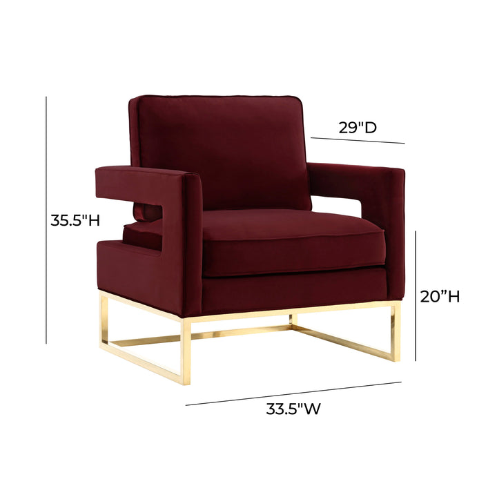 Avery Performance Velvet Accent Chair
