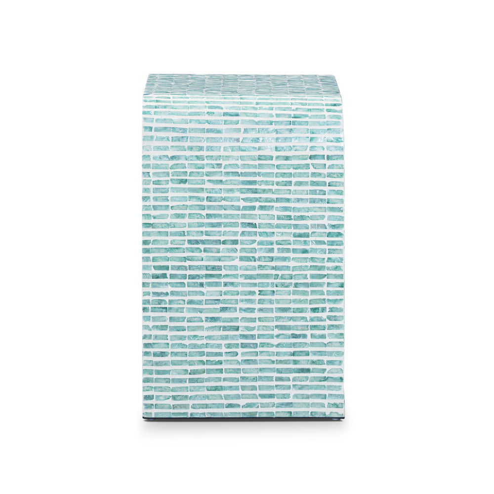 Jess 20" Teal Capiz Shell Nightstand