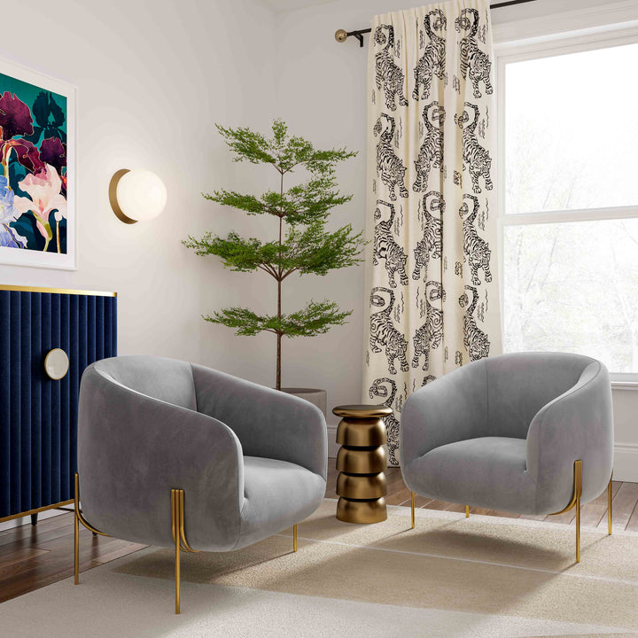 Kandra Performance Velvet Accent Chair by Inspire Me! Home Decor