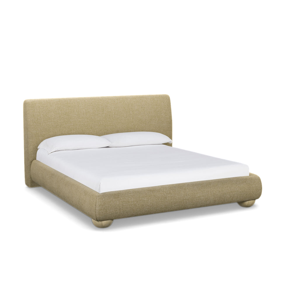 Rayne Honey Textured Fabric Bed - King