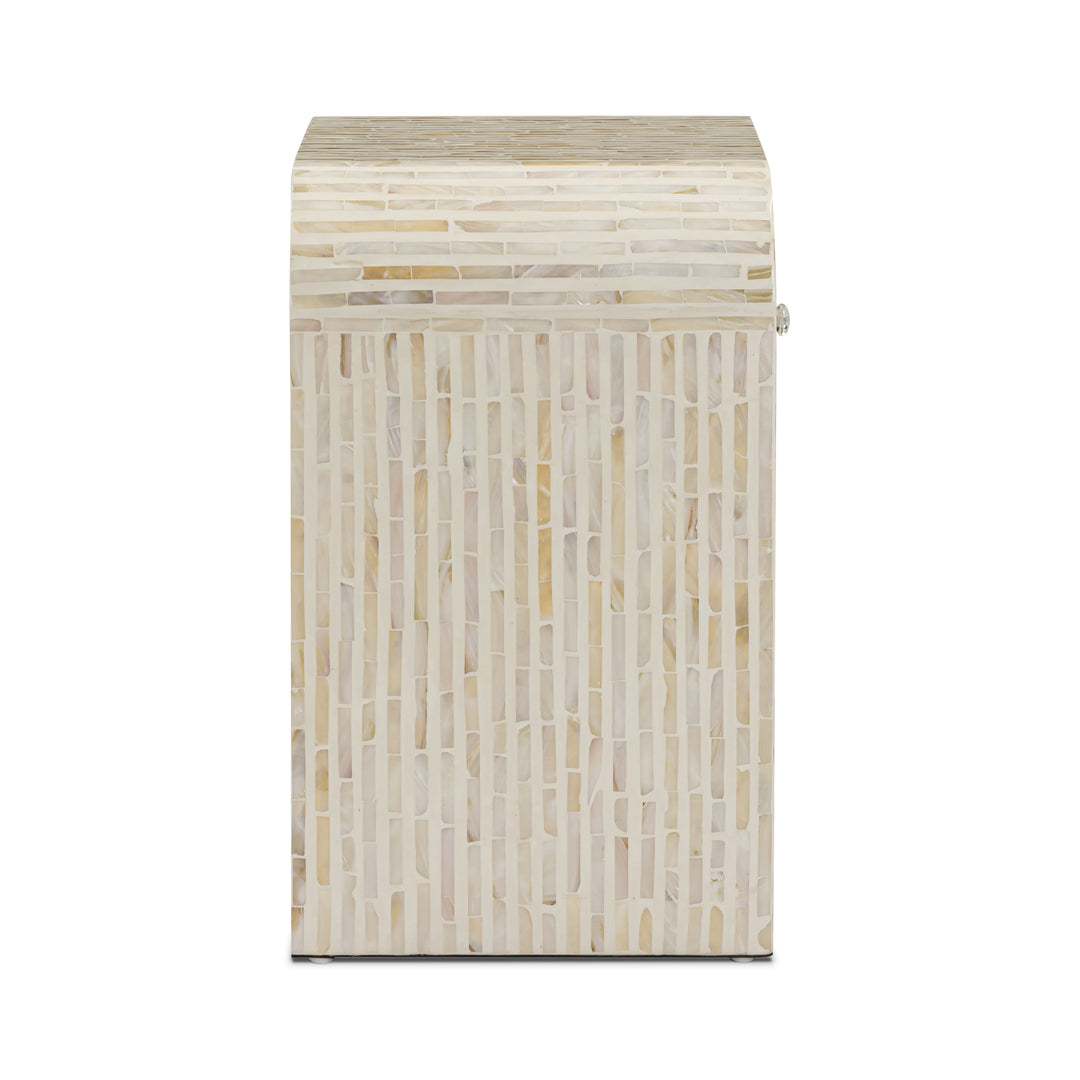 Borno 20" Mother of Pearl Nightstand